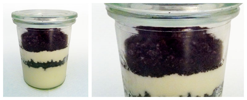 Blumenerde Schichtdessert