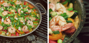 Paella aus dem Kugelgrill