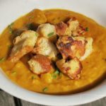 kuerbis apfel suppe 150x150 - Kürbis Kokos Suppe mit rotem Curry