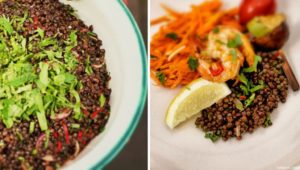 Belugalinsen Salat