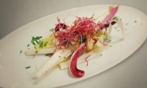 Chicorée Salat mit Steinpilz Vinaigrette