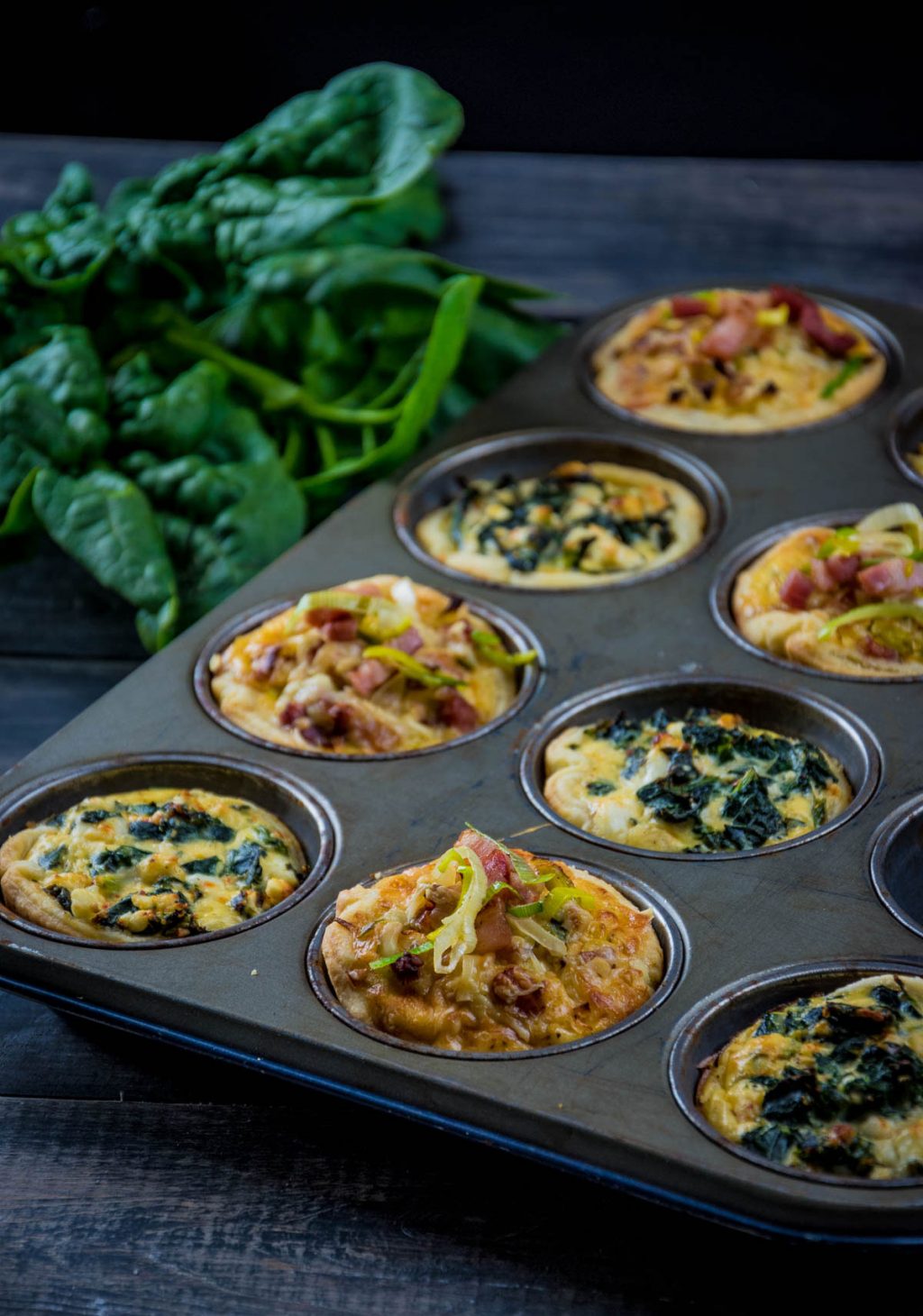 Mini Quiche aus der Muffinform - ideale Resteverwertung