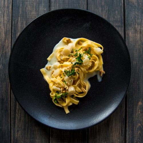 Tagliatelle mit Schwarzwurzelgemüse