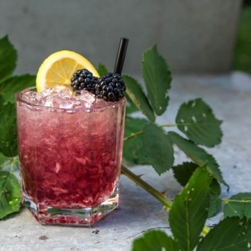 Bramble Gin Cocktail AntiAging dank Brombeere